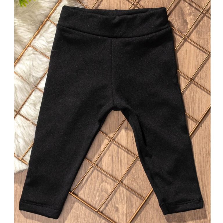 Legging Infantil Peluciada Preta
