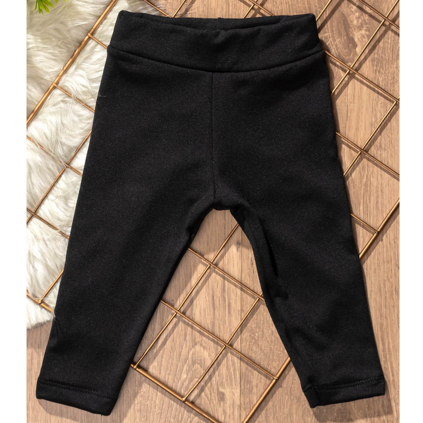 Legging Infantil Peluciada Preta