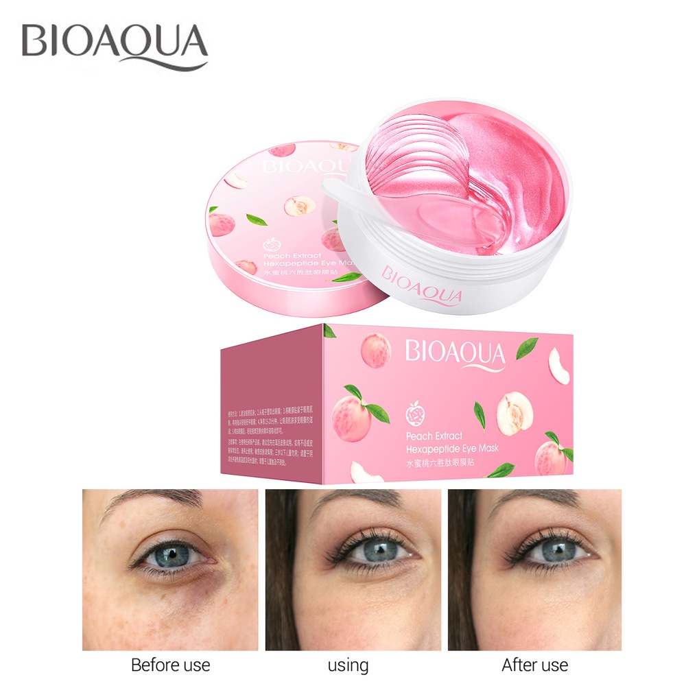 BIOAQUA 60pcs Máscara Hidratante Para Olhos Firmadora Anti-Puffiness Remove Círculos Escuros Sob Os