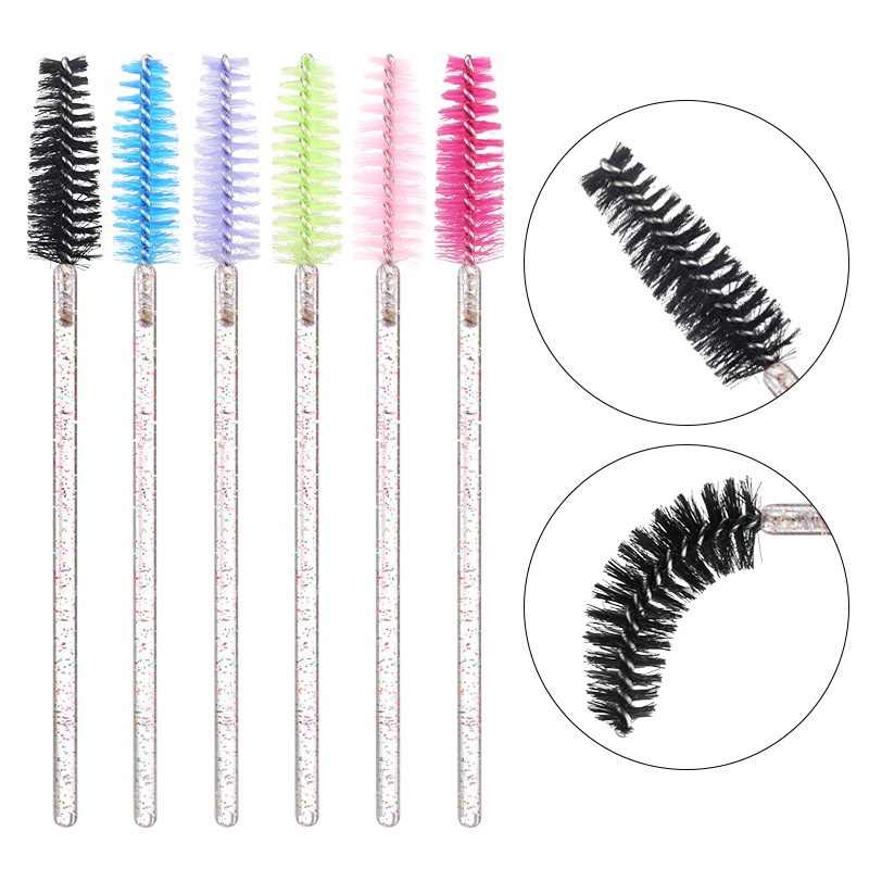 Escovinhas Con Glitter Extensão De Cílios E Sobrancelha Um Paote Con 10cm50 Pincéishermoso cepillo d