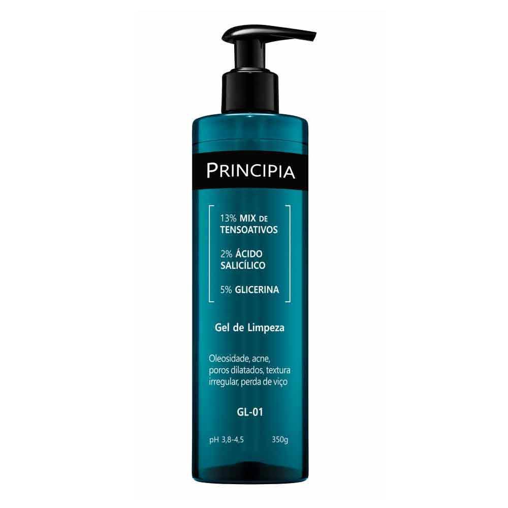 Gel de Limpeza Principia GL-01 c/ 2% Ácido Salicílico + 5% Glicerina – 350g