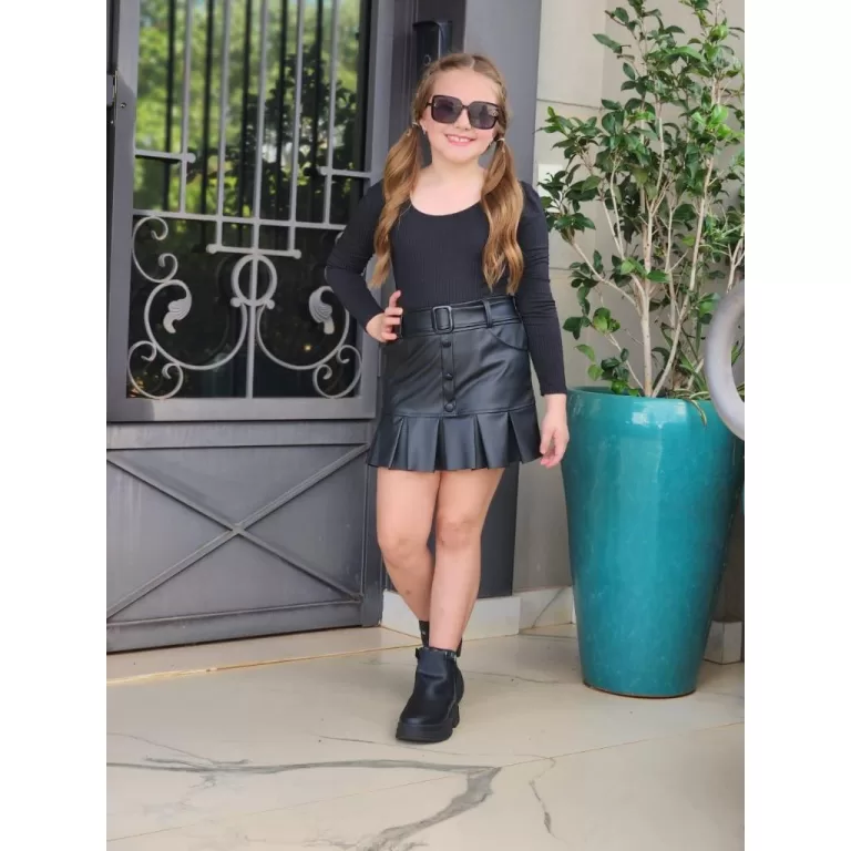 Body Menina Infantil Manga Longa Bufante de Prince