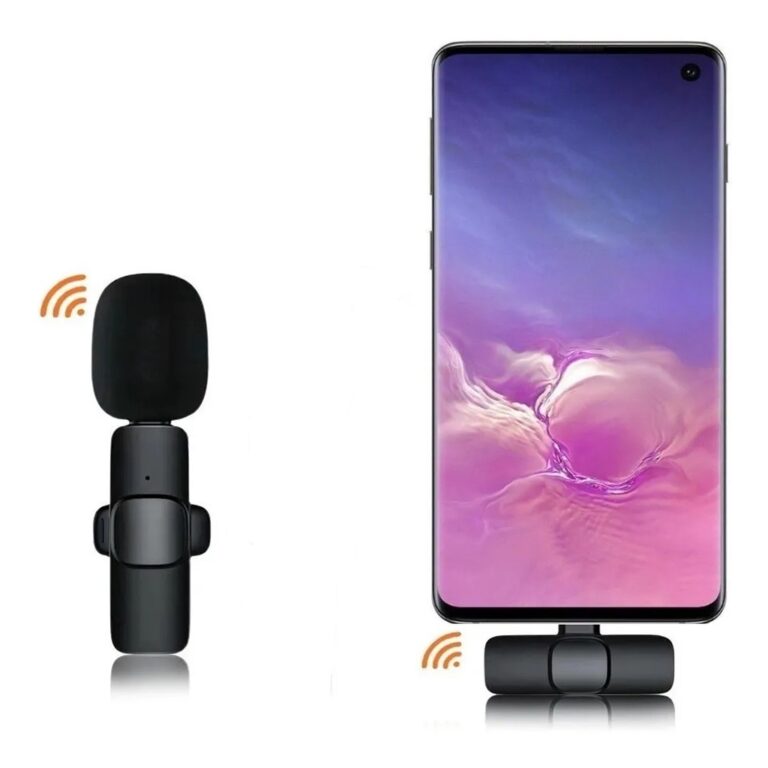 Microfone De Lapela Sem Fio Bluetooth Para Android