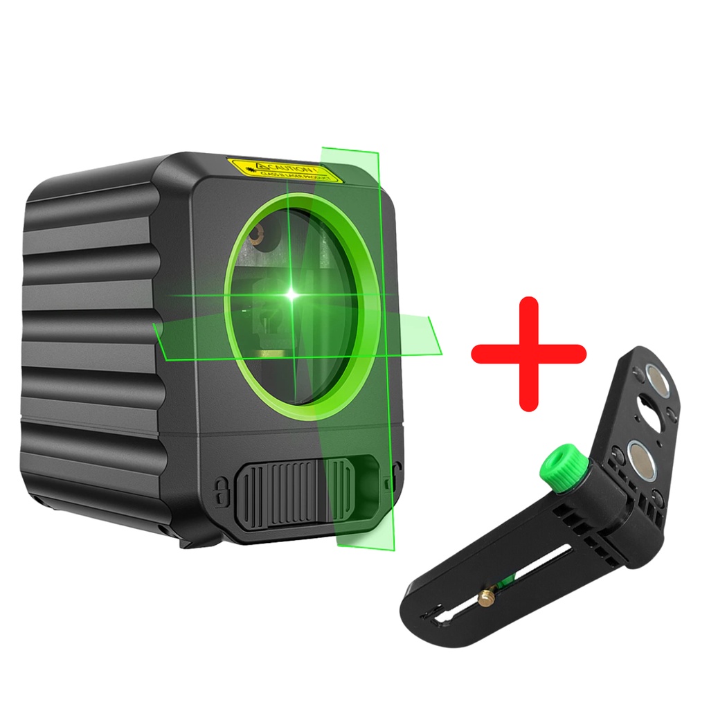 Nivel A Laser Verde Huepar 2 Linhas Profissional Autonivelante Com Suporte Magnetico