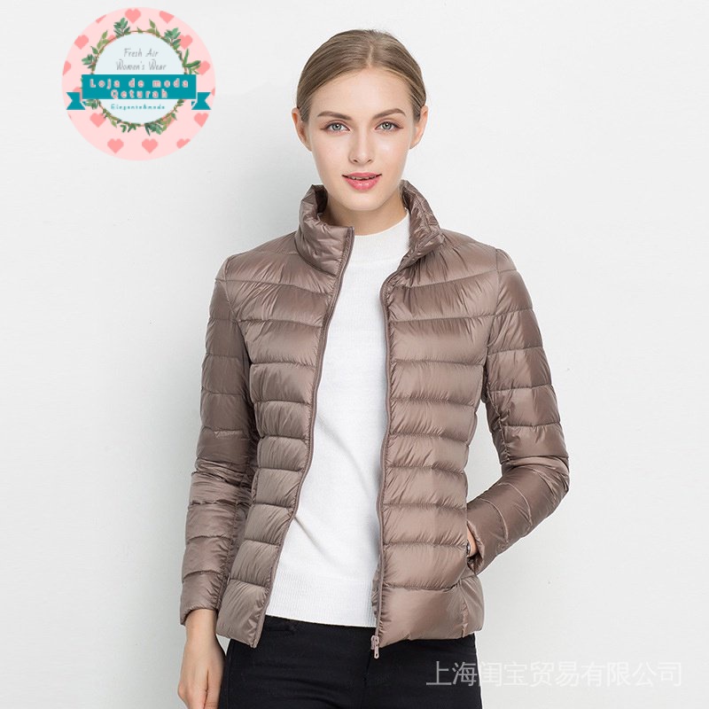 Casacos Femininos De Pato Branco Tamanho Grande Feminino Ultra Leve Para Baixo Casaco De Inverno Que