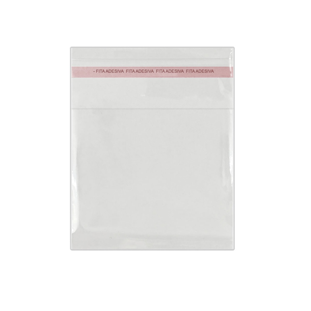 Saquinho Saco Adesivado Transparente 8×8 Pct com 100