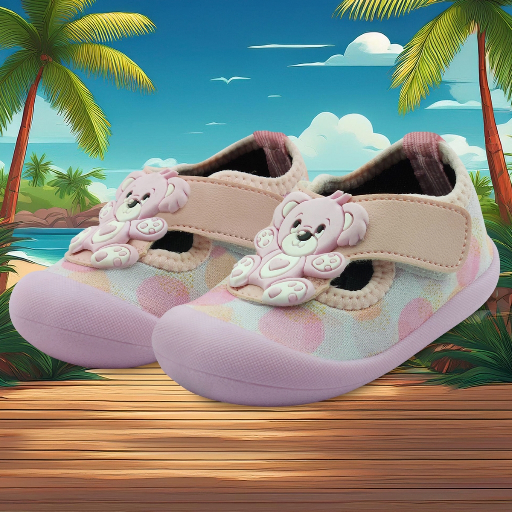 Sapameia Antiderrapante Infantil Menina Menino Ursinho Dinossauro Aranha Coração Preto Pink BBEKids