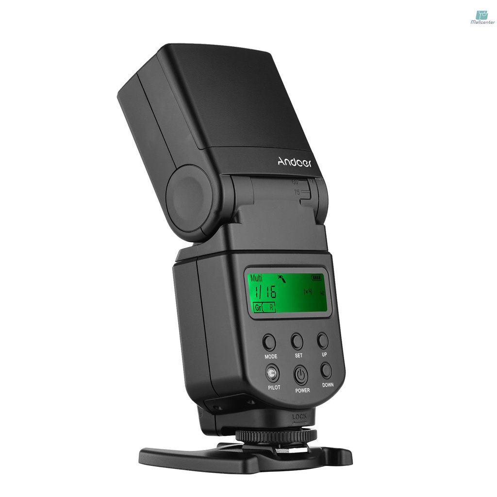Andoer Universal Flash Speedlite GN40 Luz De Preenchimento LED Ajustável Na Câmera Com Substituição