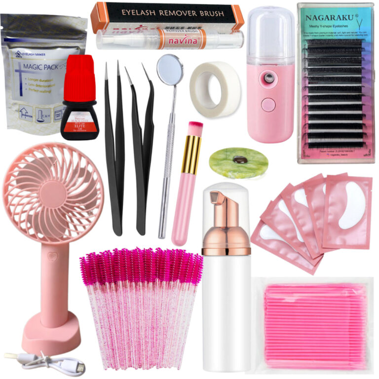 Kit Completo Treino Extensão e Alongamento Cílio