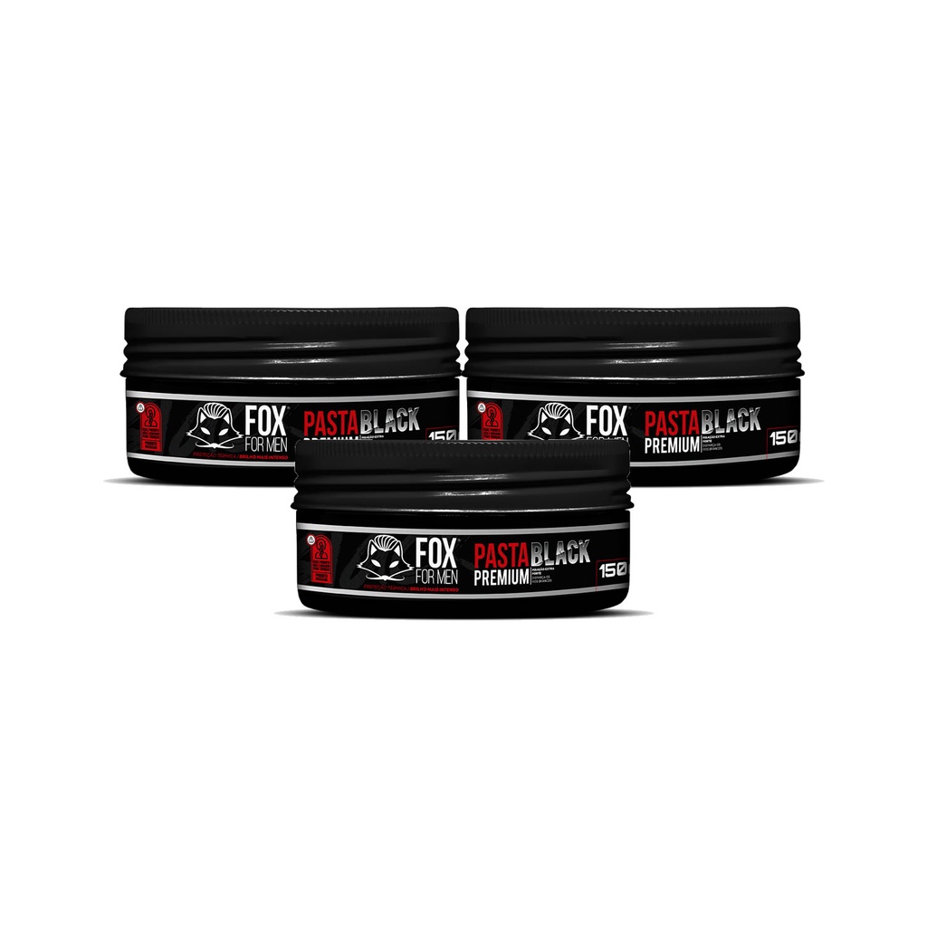 PASTA EFEITO BLACK  150G – FOX FOR MEN – 3UN
