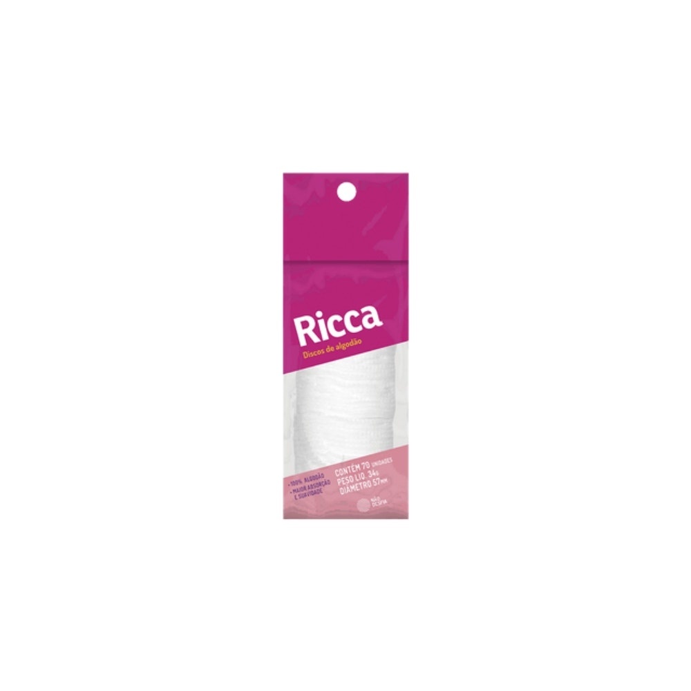 Algodão Ricca Discos 70un