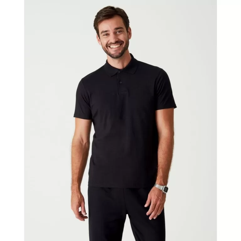 Camisa Básica Masculina Polo Gola Esporte Em Meia
