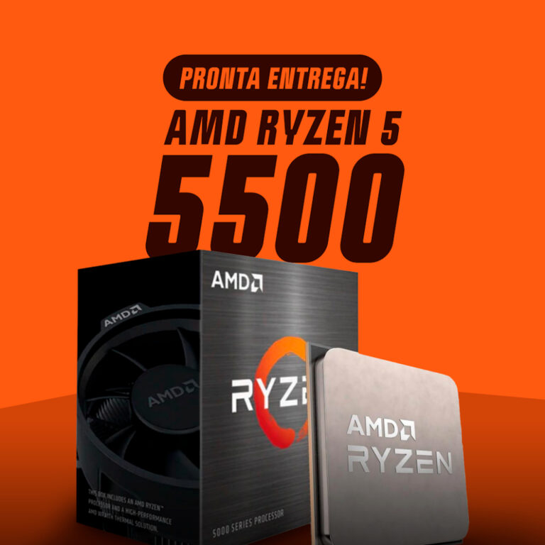 Processador AMD Ryzen 5 5500 3.6GHz Turbo 4.2GHz 6