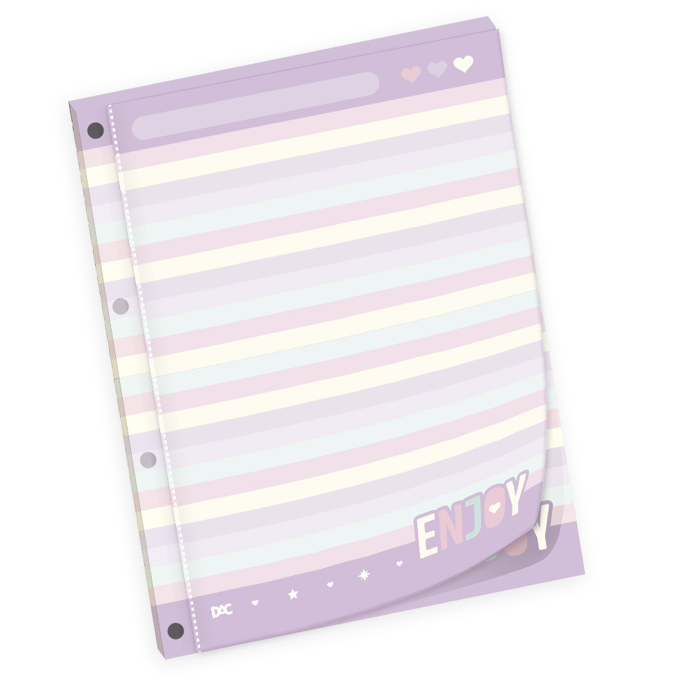 Papel De Carta Enjoy Para Fichário Universitário – Dac