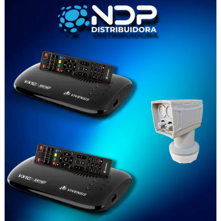 Kit 2 receptores VX10 Vivensis e 1 LNBF Duplo