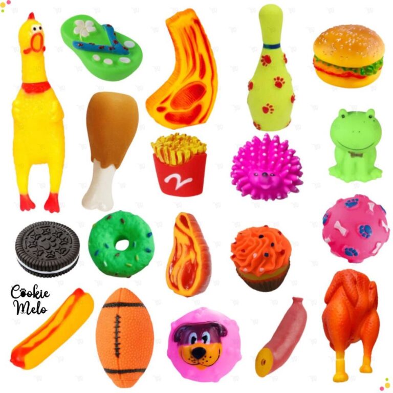 Kit 6 Mordedores Pet Brinquedos De Borracha Divert