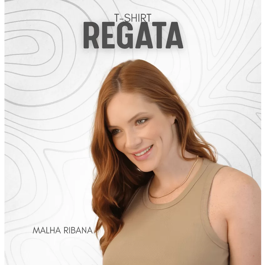 Regata Canelada Ribana Algodão com Elastano – P ao GG – Blusa Moda Blogueirinha