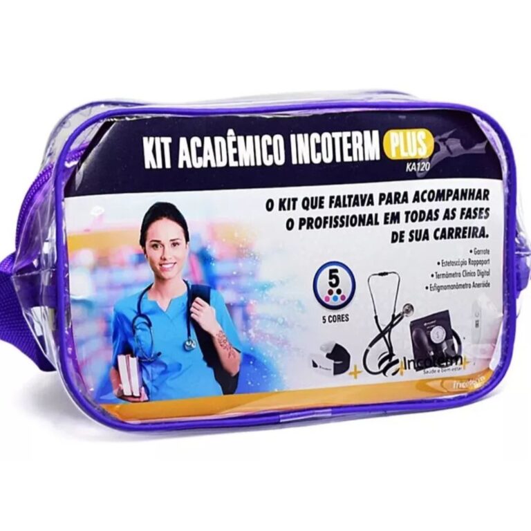 Kit Acadêmico Incoterm Plus Esfigmomanômetro Est