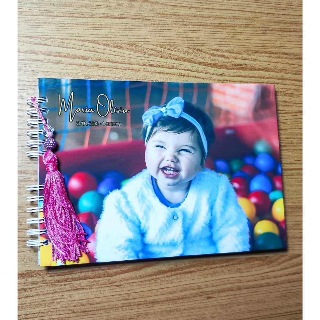 Fotolivro com Fotos já IMPRESSAS 20×14 – Álbum de Fotos Personalizado (Design Editável) / Capa dura