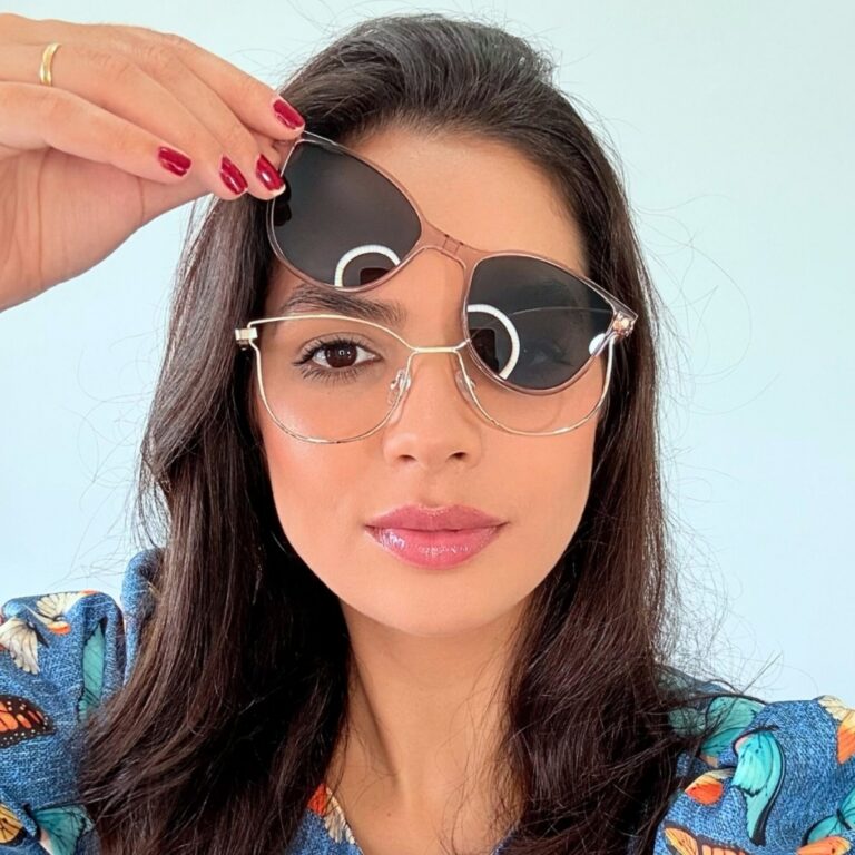 Armação Clip On Feminina Metal Leve Polarizado P