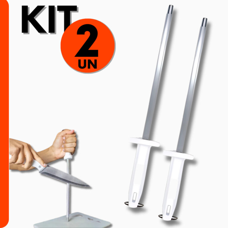 Kit 2 Chaira 12 Amolador Profissional de Facas p/ 