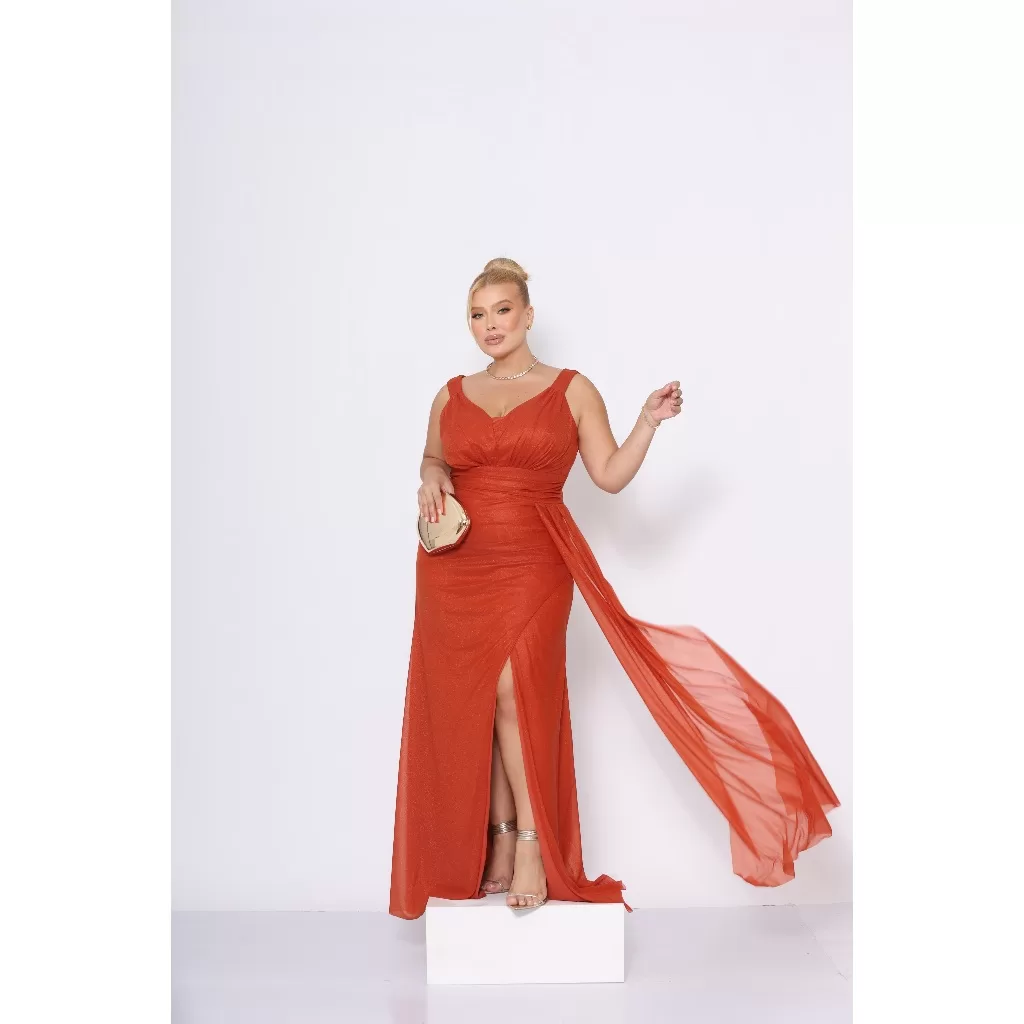 VESTIDO LONGO SEM BRILHO PARA CASAMENTO MADRINHA DECOTE V ALÇA GROSSA ELEGANTE MODERNO