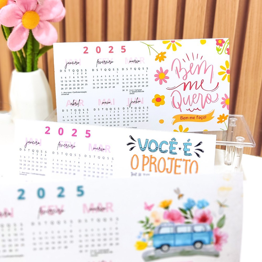 CALENDÁRIO DE MESA 2025