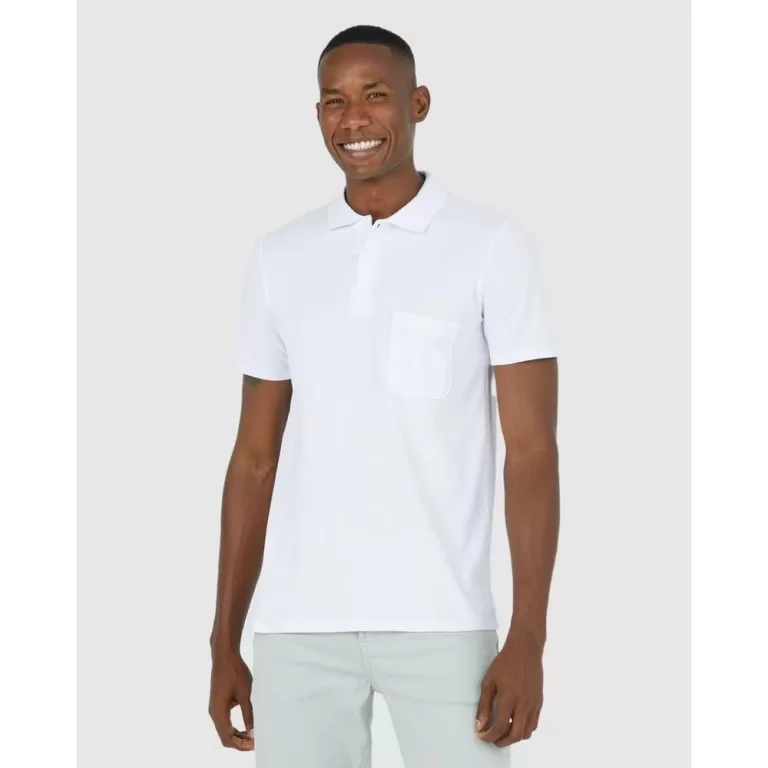 Camisa Básica Masculina Polo Gola Esporte E Bolso