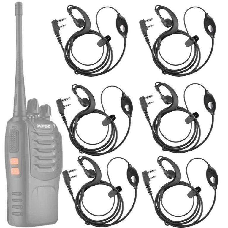 Kit 5 Fone De Ouvido Rádio Comunicador Baofeng 77