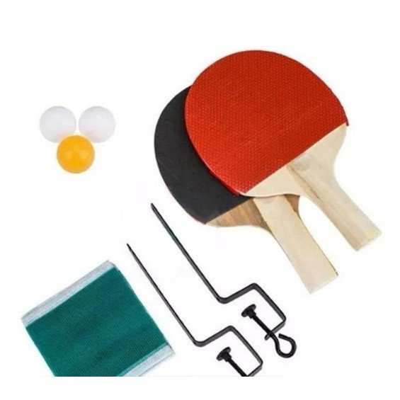 Kit Ping Pong Tenis De Mesa 2 Raquetes 3 Bolas Sup