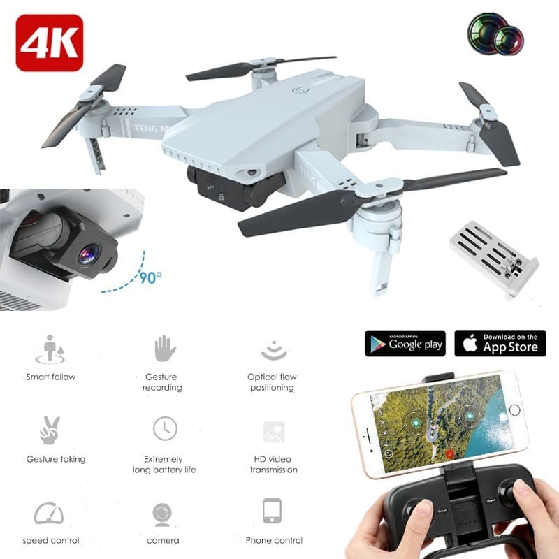 Drone KF609 com Câmera HD Wi-Fi, Estabilidade Profissional e Captura Aérea de Alta Resolução