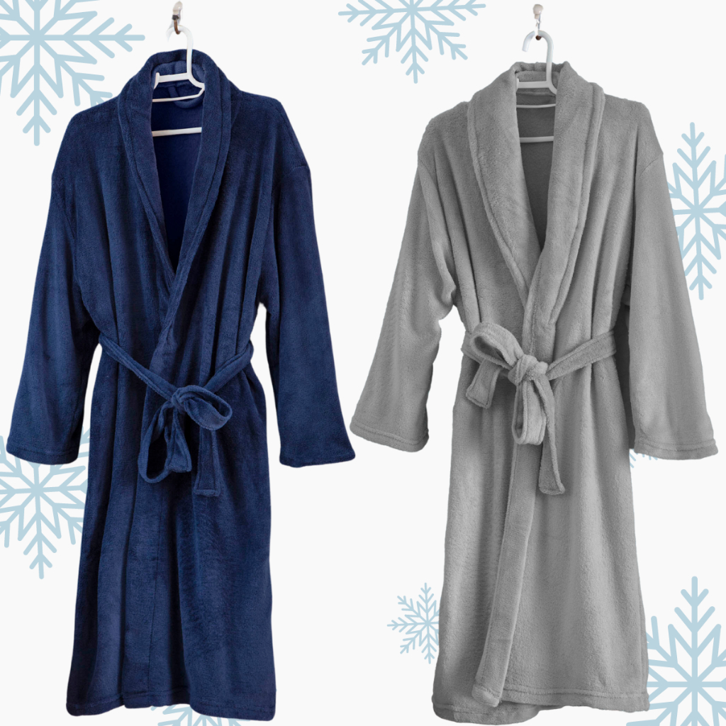 Kit 2 Roupões Plush M ou G Unissex Adulto Inverno Quentinho Promoção