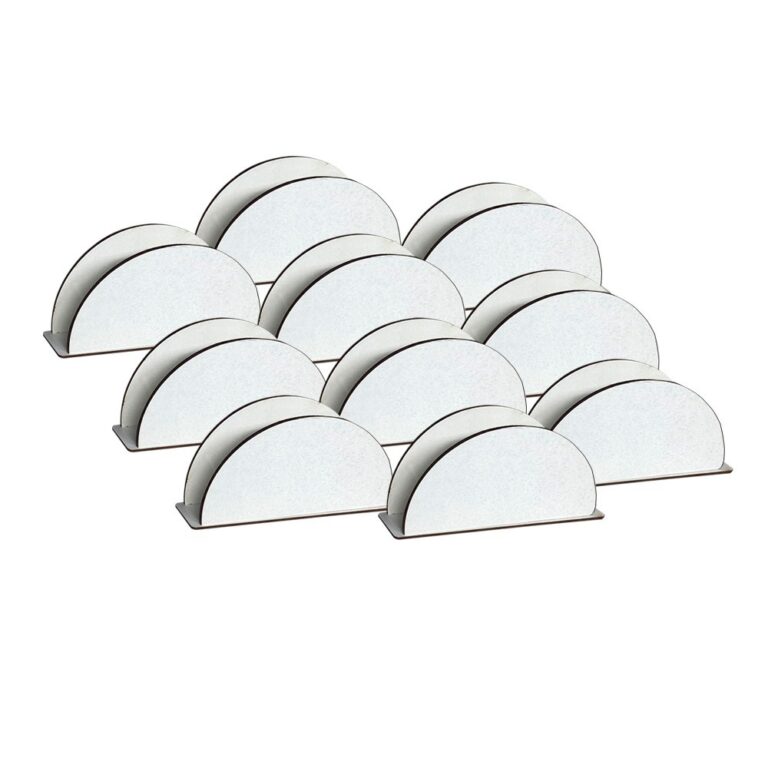 Kit 15 Porta Guardanapo De Papel De Mesa Branco Ma
