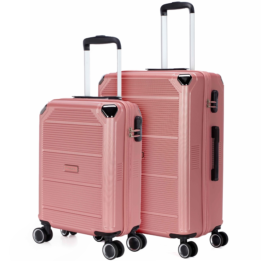 Kit 2 Malas De Viagem Primicia Resistente Espaçosa Moderna Puxador 360°