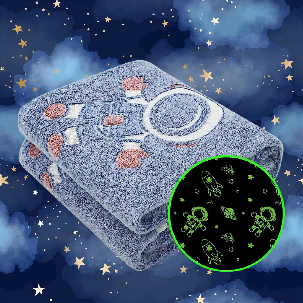 Manta Brilha No Escuro 1,80×2,00 Mt Varias Cores