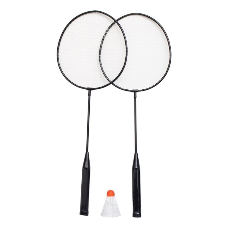 Kit Badminton 2 Raquetes + Peteca Completo Nylon