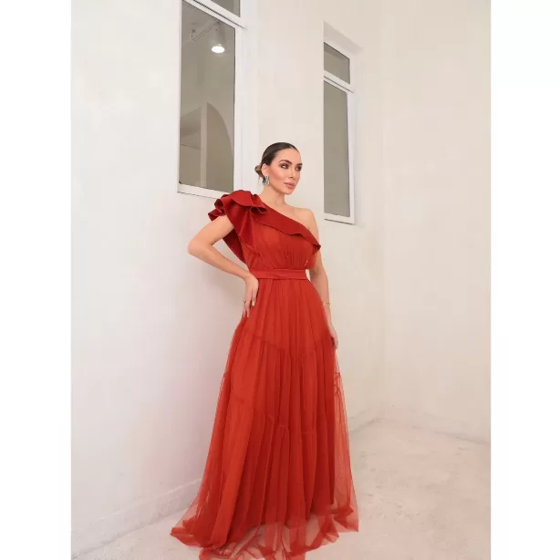 Vestido Feminino De Festa Longo Um Ombro Só Para 
