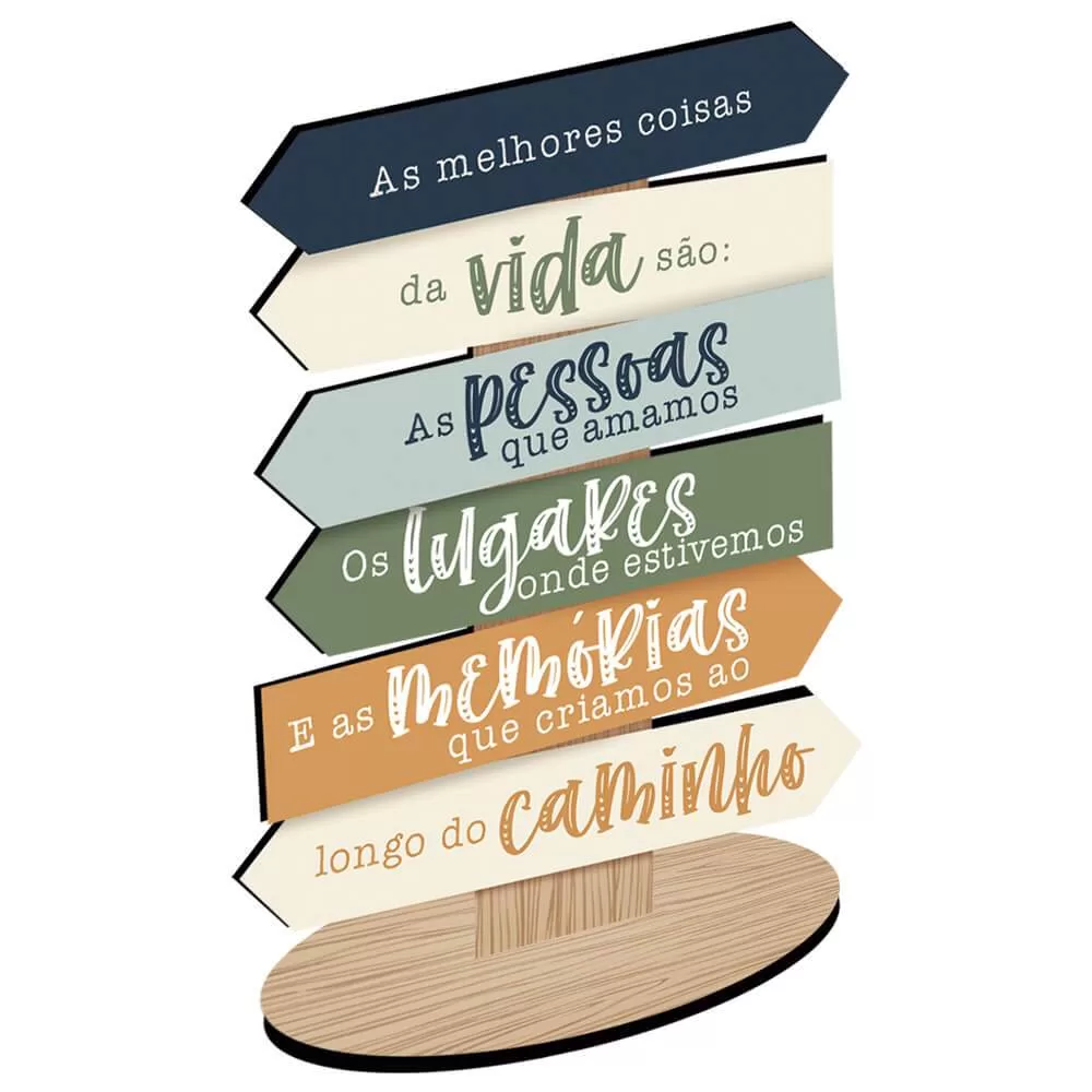 Decoração de Mesa com Pedestal – As Melhores Coisas da Vida são as Pessoas que Amamos