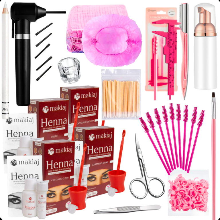 Kit Henna Design De Sobrancelhas Profissional Mixe
