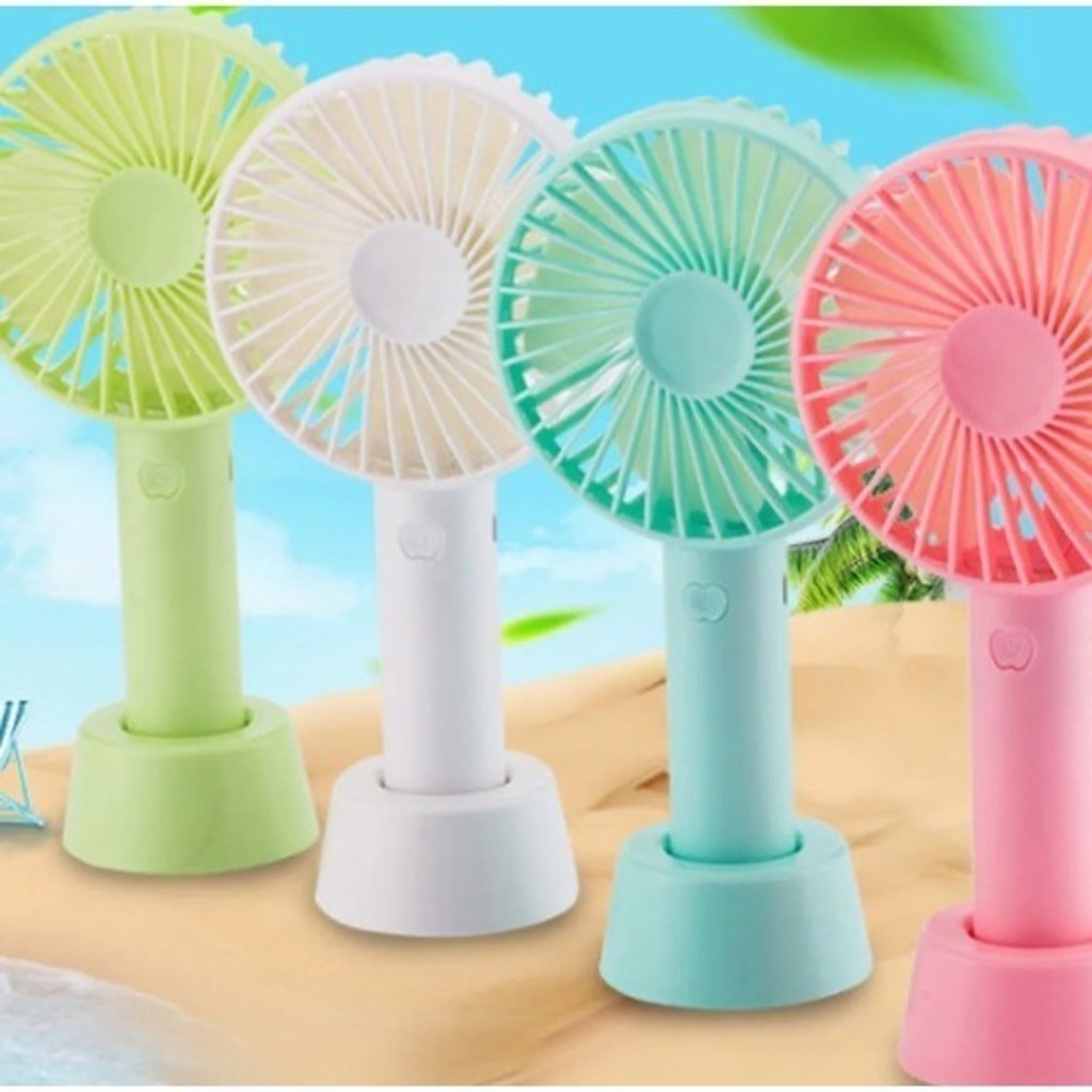 Ventilador Portátil Mini De Mão Mesa Recarregavel Usb Led com cabo Lili