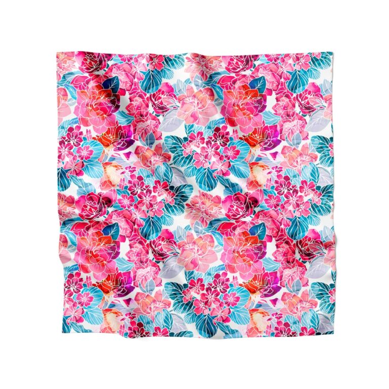 Lenço de Cetim 90x90cm Várias Amarrações Tend