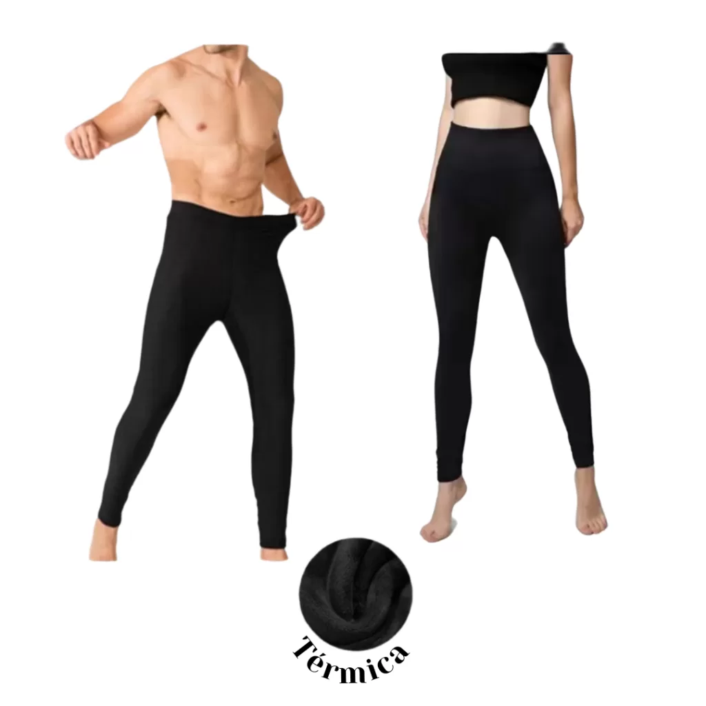 Calça térmica masculina e feminina segunda pele flanelada