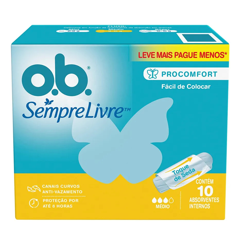 Absorvente Interno O.B. Sempre Livre ProComfort – Escolher Tamanho