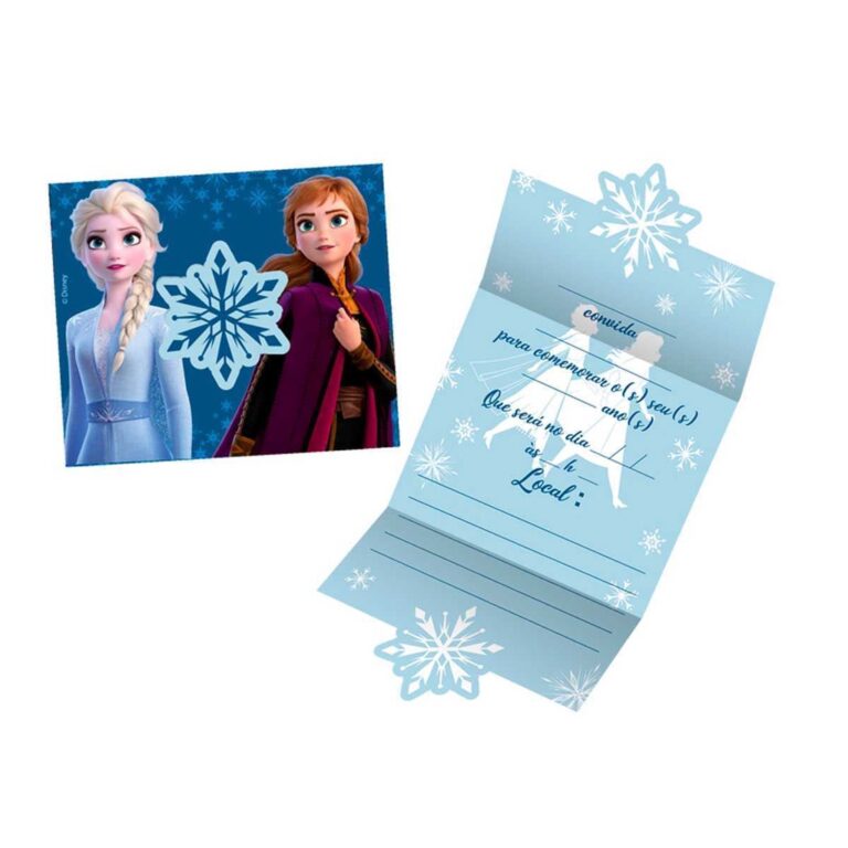Convite Grande R762 Frozen II com 8und