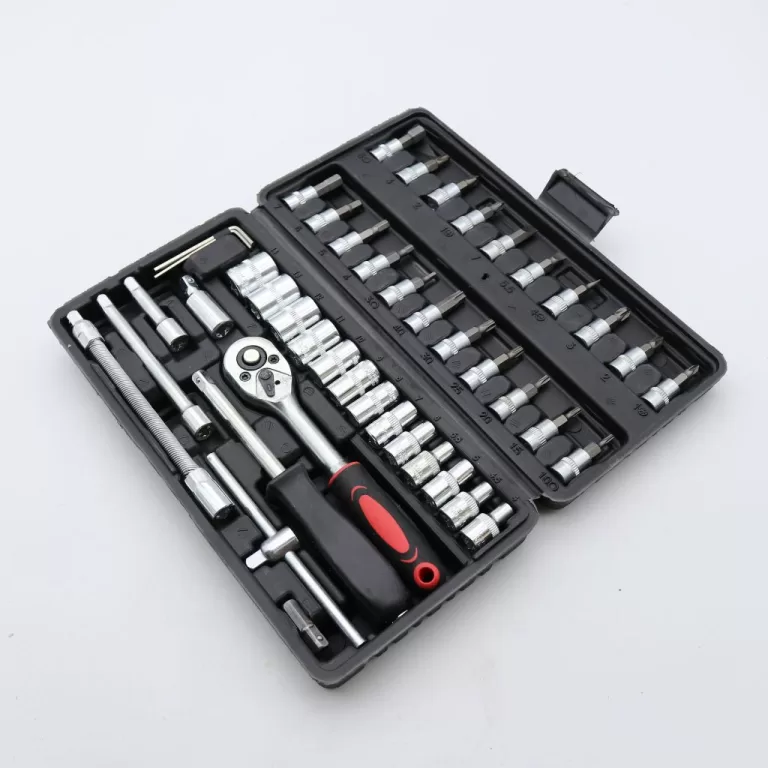 Kit Maleta Chave Catraca Reversível Jogo De Soque