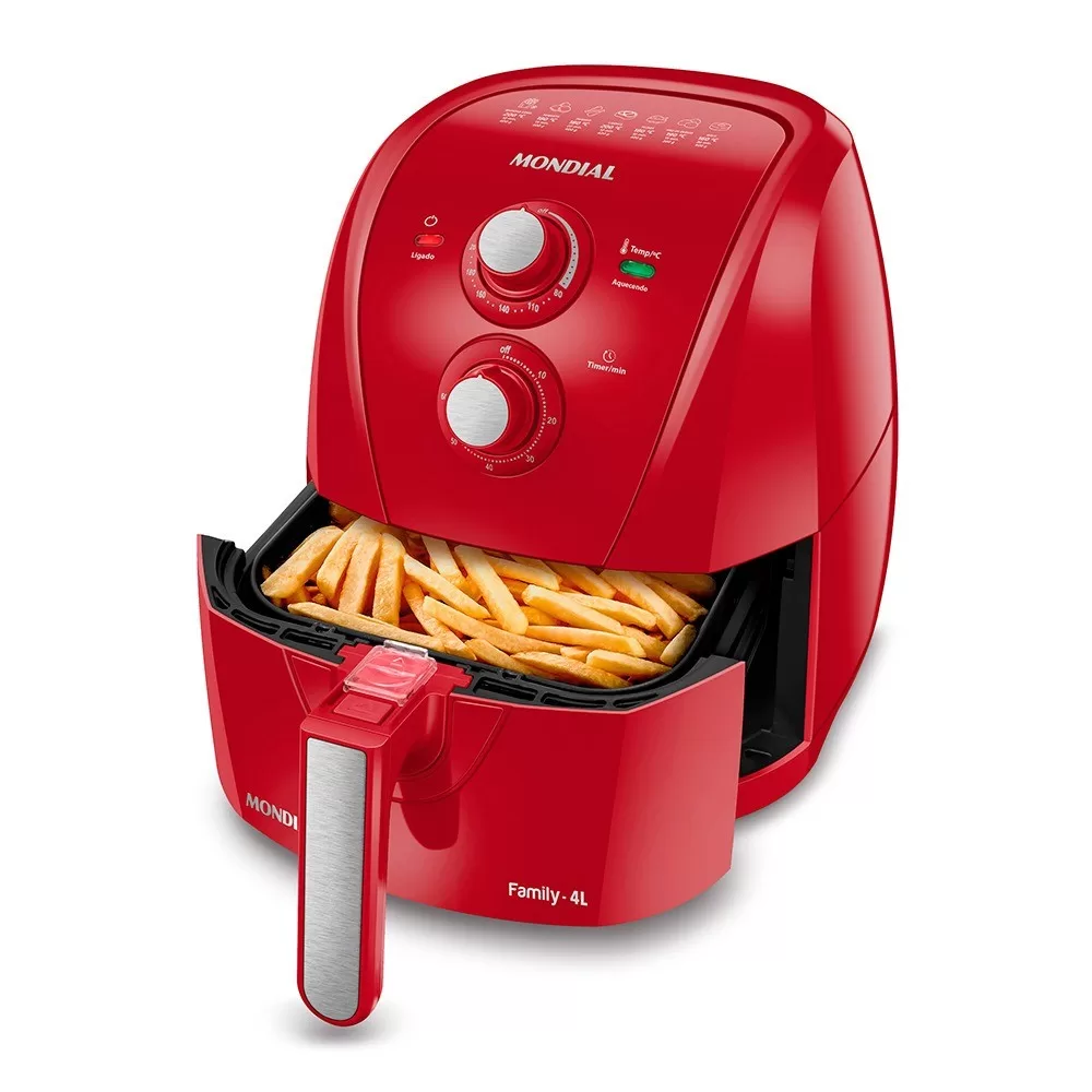 Fritadeira elétrica sem óleo Air Fryer 4L 1.500 Watts – AFN-40-FR Mondial