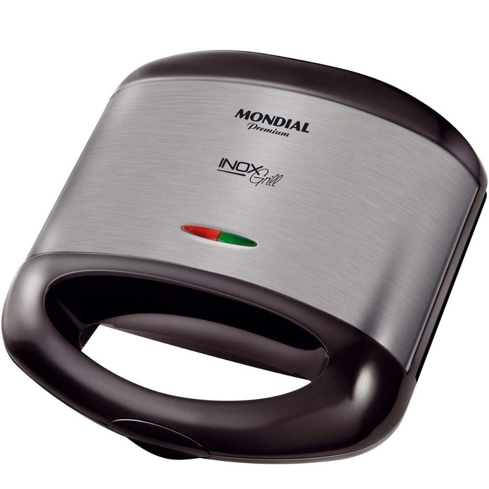 Sanduicheira Mondial, Inox Grill Premium Preto, 800W – S-07