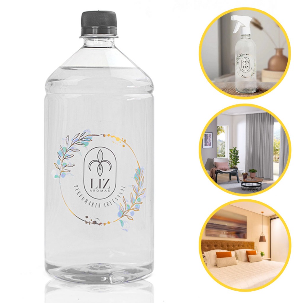 Refil Água Perfumada de Ambiente  1L Roupas Tecidos Cortinas Aromas Aromatizadores De Ambiente Home