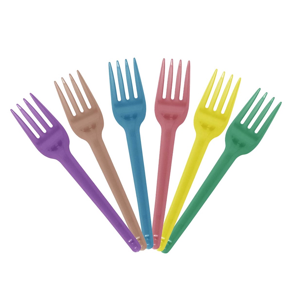 Garfo Descartável Sobremesa Perolado Bello Festas 50und