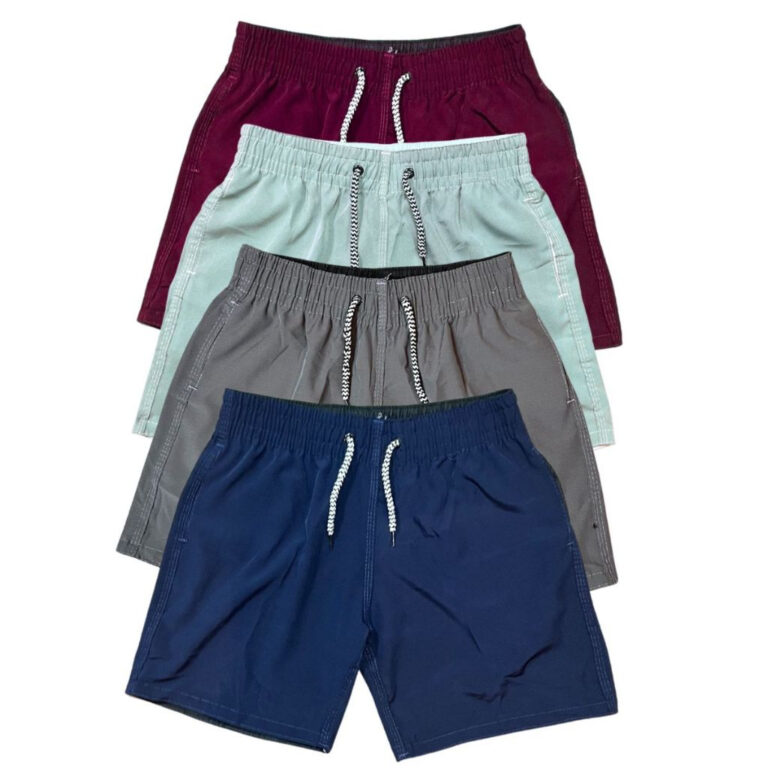 Kit Bermudas Infantil e Juvenil Tactel Grosso com 